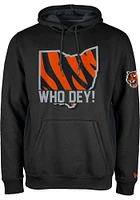 New Era Cincinnati Bengals Mens Black NFL Draft 2024 Long Sleeve Hoodie