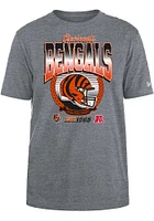 New Era Cincinnati Bengals Grey Helmet Short Sleeve T Shirt