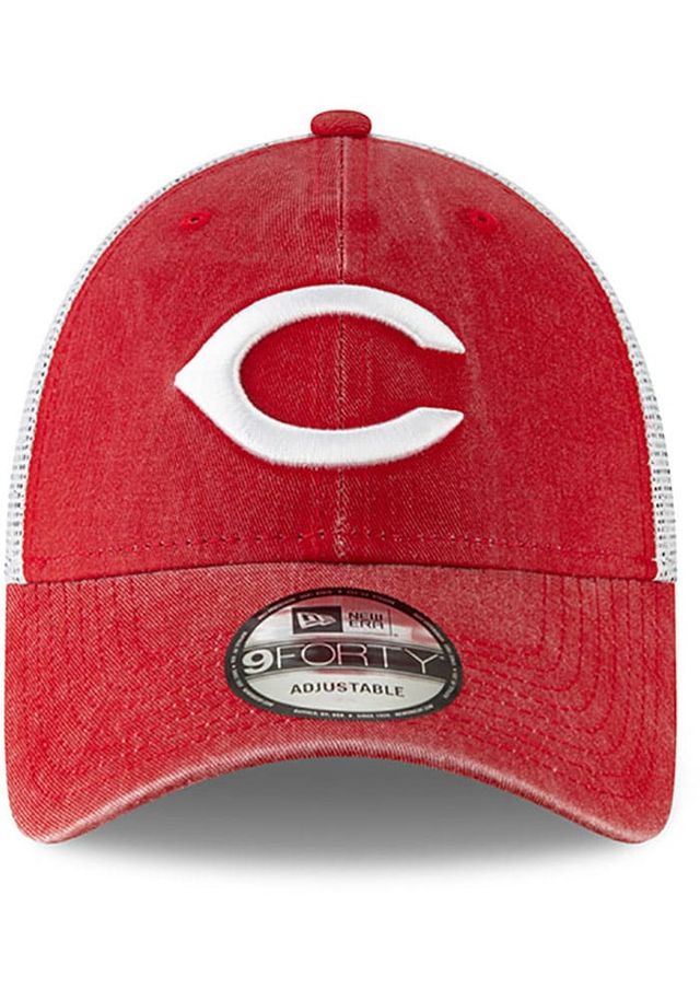 New Era Cincinnati Reds Cooperstown Trucker 9FORTY Adjustable Hat - Red