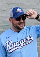 New Era Texas Rangers Cooperstown Trucker 9FORTY Adjustable Hat - Blue