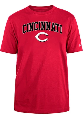 New Era Cincinnati Reds Red City Arch Name Design Short Sleeve T Shirt