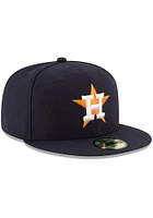 New Era Houston Astros Mens Navy Blue AC Game 59FIFTY Fitted Hat