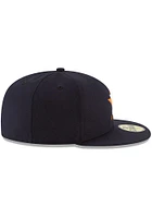 New Era Houston Astros Mens Navy Blue AC Game 59FIFTY Fitted Hat