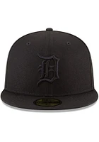 New Era Detroit Tigers Mens Black On 59FIFTY Fitted Hat