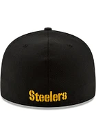 New Era Pittsburgh Steelers Mens Black Basic 59FIFTY Unique Fitted Hat