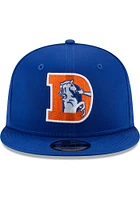 New Era Denver Broncos Blue Basic 9FIFTY Mens Snapback Hat