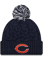 New Era Chicago Bears Navy Blue Cozy Cable Womens Knit Hat