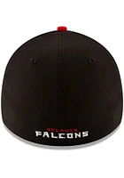 New Era Atlanta Falcons Mens Black Team Classic 39THIRTY Flex Hat