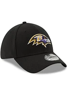 New Era Baltimore Ravens Mens Black Team Classic 39THIRTY Flex Hat