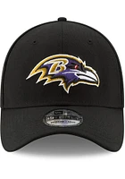 New Era Baltimore Ravens Mens Black Team Classic 39THIRTY Flex Hat