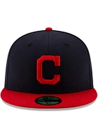 New Era Cleveland Guardians Mens Navy Blue MLB AC 59FIFTY Fitted Hat