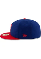 New Era Philadelphia Phillies Mens Blue MLB AC 59FIFTY Fitted Hat