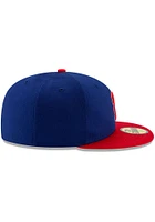 New Era Philadelphia Phillies Mens Blue MLB AC 59FIFTY Fitted Hat