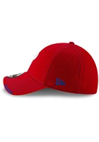 New Era Philadelphia Phillies Mens Red Team Neo 39THIRTY Sport Flex Hat
