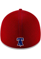 New Era Philadelphia Phillies Mens Red Team Neo 39THIRTY Sport Flex Hat