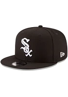 New Era Chicago White Sox Black Replica Basic 9FIFTY Mens Snapback Hat