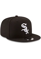 New Era Chicago White Sox Black Replica Basic 9FIFTY Mens Snapback Hat