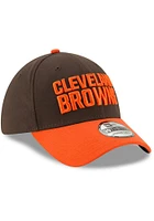 New Era Cleveland Browns Mens Brown Team Classic 39THIRTY Iconic Flex Hat