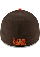 New Era Cleveland Browns Mens Brown Team Classic 39THIRTY Iconic Flex Hat