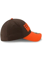 New Era Cleveland Browns Mens Brown Team Classic 39THIRTY Iconic Flex Hat