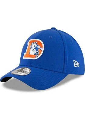 New Era Denver Broncos Mens Blue Team Classic 39THIRTY Flex Hat