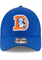 New Era Denver Broncos Mens Blue Team Classic 39THIRTY Flex Hat