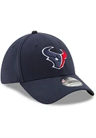 New Era Houston Texans Mens Navy Blue Team Classic 39THIRTY Design Flex Hat