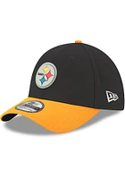 New Era Pittsburgh Steelers Mens Black Team Classic 39THIRTY Sport Flex Hat