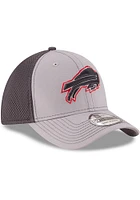 New Era Buffalo Bills Mens Grey Grayed Out Neo 39THIRTY Flex Hat