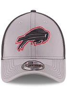 New Era Buffalo Bills Mens Grey Grayed Out Neo 39THIRTY Flex Hat