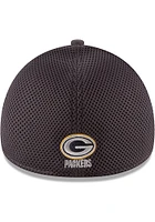 New Era Green Bay Packers Mens Grey Grayed Out Neo 39THIRTY Flex Hat