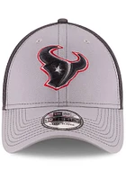 New Era Houston Texans Mens Grey Grayed Out Neo 39THIRTY Flex Hat