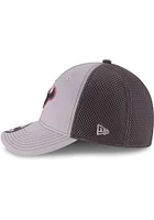 New Era Houston Texans Mens Grey Grayed Out Neo 39THIRTY Flex Hat