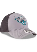 New Era Jacksonville Jaguars Mens Grey Grayed Out Neo 39THIRTY Flex Hat