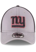 New Era York Giants Mens Grey Grayed Out Neo 39THIRTY Flex Hat