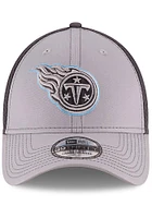 New Era Tennessee Titans Mens Grey Grayed Out Neo 39THIRTY Flex Hat
