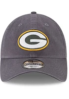 New Era Green Bay Packers Core Classic 9TWENTY Adjustable Hat - Graphite