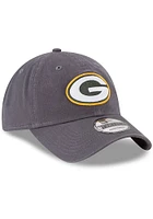 New Era Green Bay Packers Core Classic 9TWENTY Adjustable Hat - Graphite