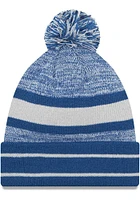 New Era Indianapolis Colts Blue Cuff Pom Mens Knit Hat