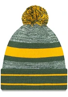 New Era Green Bay Packers Green Cuff Pom Mens Knit Hat