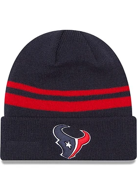 New Era Houston Texans Navy Blue Basic Cuff Mens Knit Hat