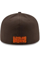 New Era Cleveland Browns Mens Brown Basic 59FIFTY Fitted Hat