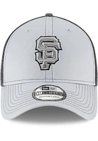 New Era San Francisco Giants Mens Grey Grayed Out 39THIRTY Flex Hat