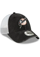 New Era San Francisco Giants Cooperstown Trucker 9FORTY Adjustable Hat - Black