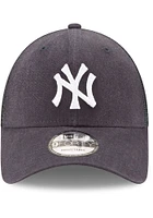 New Era New York Yankees Trucker 9FORTY Adjustable Hat - Navy Blue