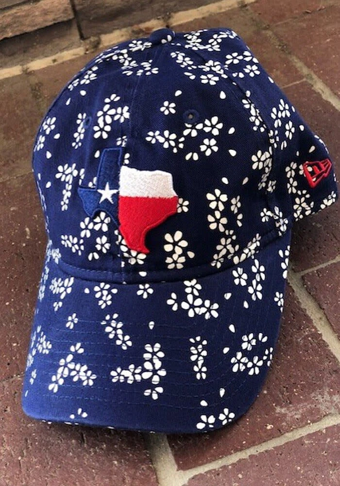 New Era Texas Navy Blue Floral Burst 9TWENTY Womens Adjustable Hat
