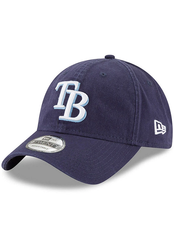 New Era Tampa Bay Rays Core Classic Replica 9TWENTY Adjustable Hat - Navy Blue