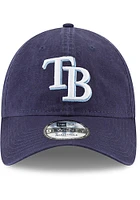 New Era Tampa Bay Rays Core Classic Replica 9TWENTY Adjustable Hat - Navy Blue