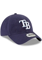 New Era Tampa Bay Rays Core Classic Replica 9TWENTY Adjustable Hat - Navy Blue