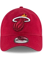 New Era Miami Heat Core Classic 9TWENTY Adjustable Hat - Red
